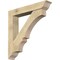 Ekena Millwork Balboa Traditional Rough Sawn Bracket w/ Offset Brace, Douglas Fir, 8"W x 46"D x 46"H BKT0806X46X46BOA01RDF - alternate 1
